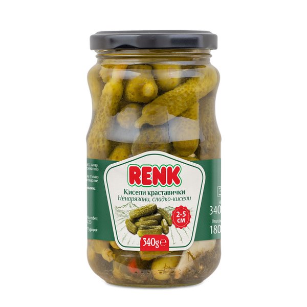 Краставички RENK мариновани 2-5 см,