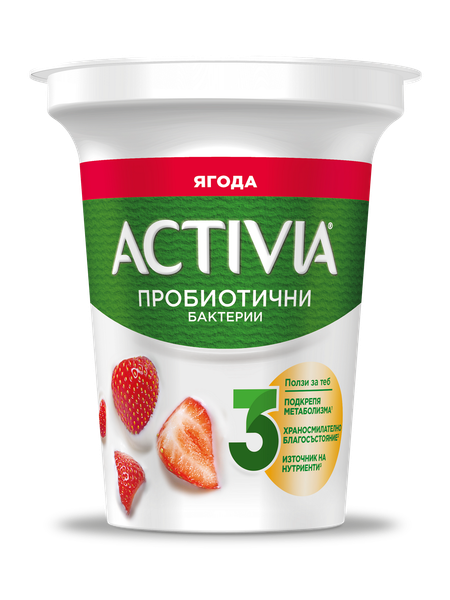 Activia пробиотични бактерии ягода