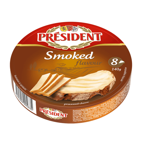 Топено сирене PRESIDENT пушено