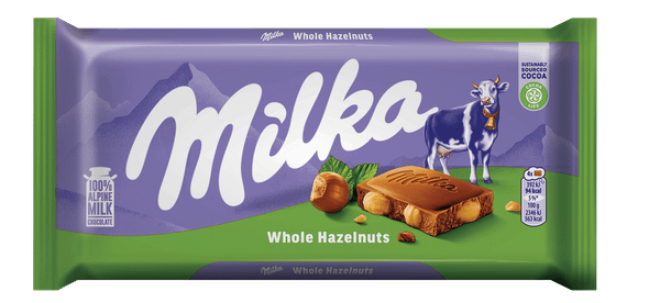 Шоколад MILKA с цели лешници