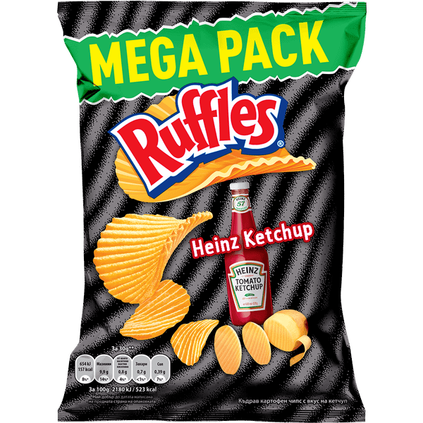 Чипс RUFFLES с кетчуп Heinz