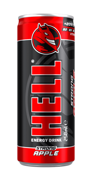 Енергийна напитка HELL ябълка