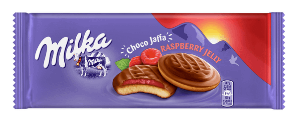 Бисквити MILKA chocojaffa малина