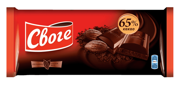 Шоколад СВОГЕ екстра какао 65%