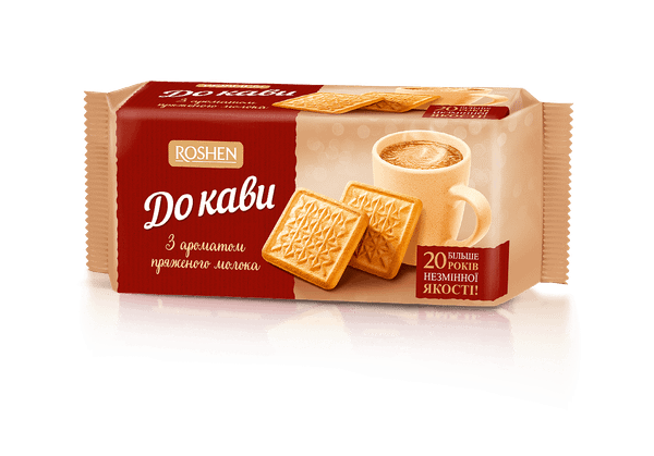 Бисквити ROSHEN ДО КАВИ с аромат на мляко