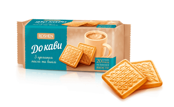 Бисквити ROSHEN ДО КАВИ с аромат на ванилия