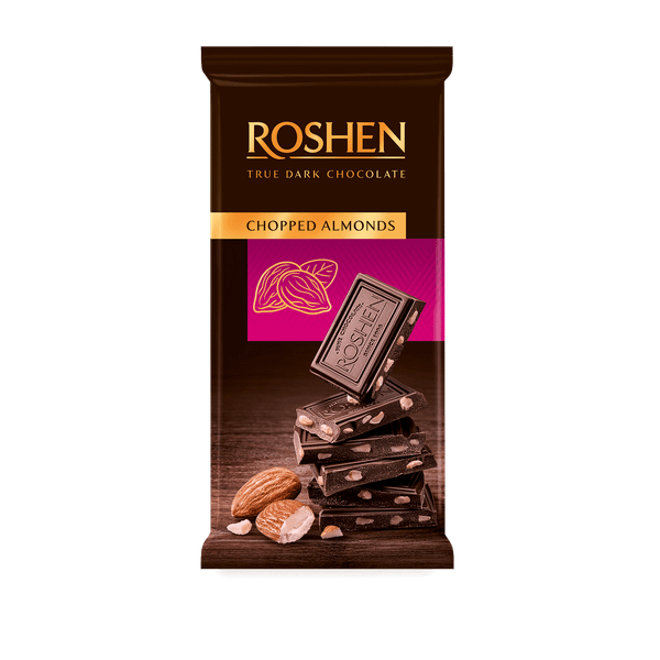 Шоколад ROSHEN Dark Chocolate Chopped Almonds