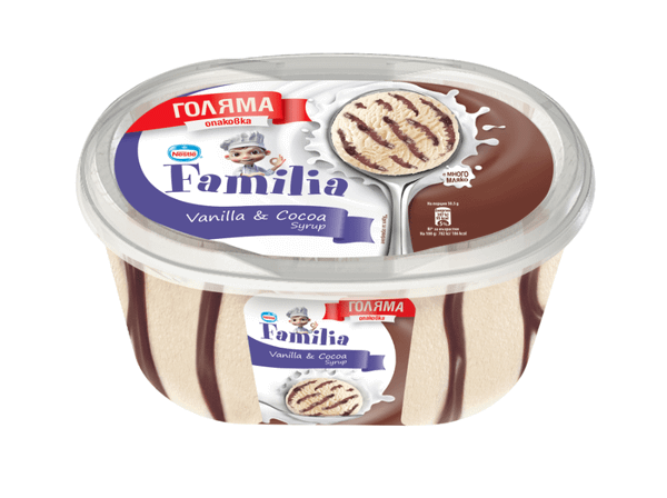 Сладолед FAMILIA ван/шоколад