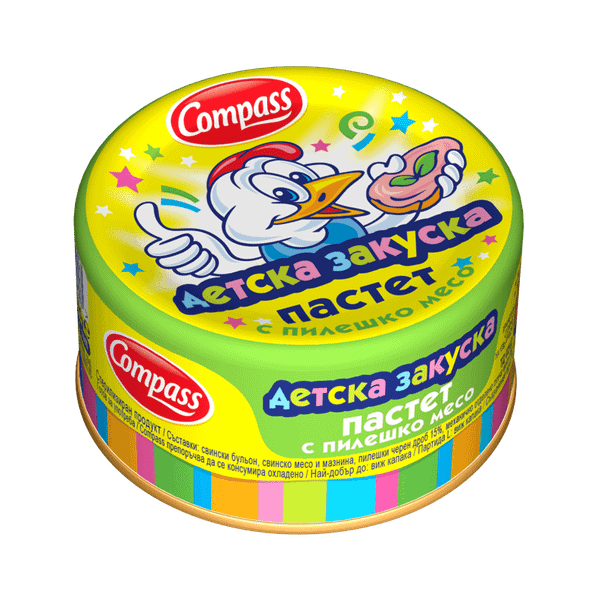 Пастет COMPASS детска закуска пилешко месо