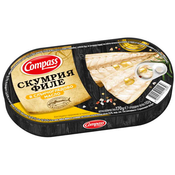 Скумрия филе COMPASS в олио