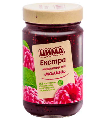 Конфитюр CIMA малини цял плод