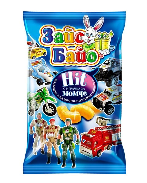 Снакс ЗАЙО БАЙО за момче с играчка