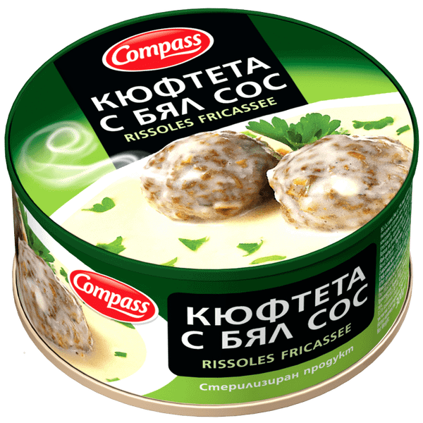 Кюфтета COMPASS с бял сос