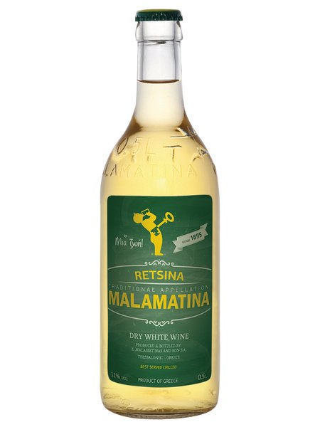 Вино RETSINA Маламатина бяло