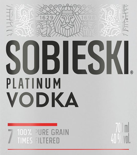 Водка SOBIESKI Platinum 40%