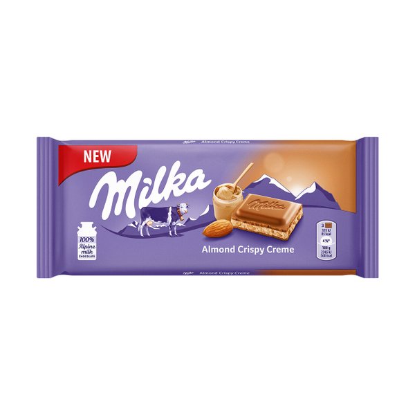 Шоколад MILKA Almond Crispy Creme