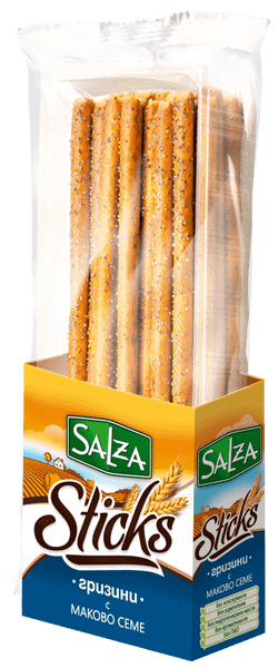 Гризини SALZA STICKS маково семе