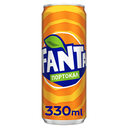 Газирана напитка FANTA портокал кен