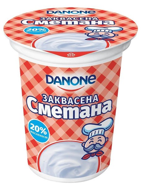 Заквасена сметана ДАНОН