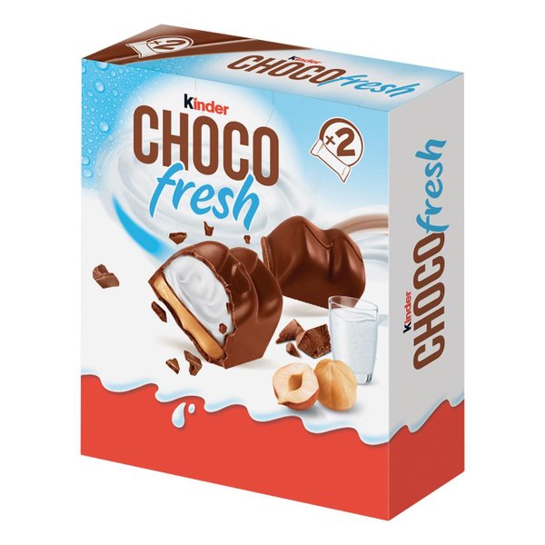 KINDER-CHOCOFRESH десерт с мляко,лешници