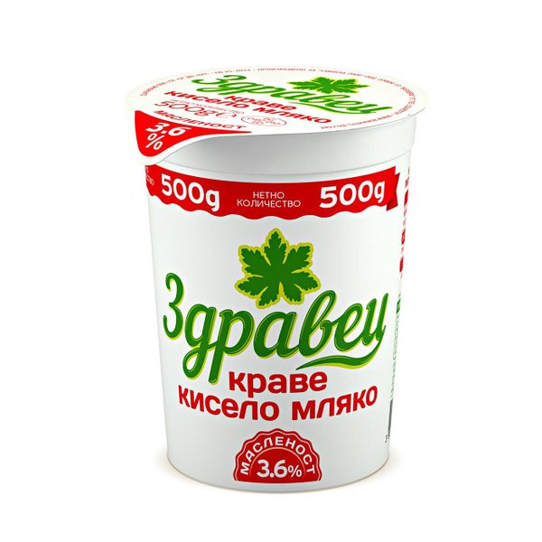 Кисело мляко ЗДРАВЕЦ 3.6%