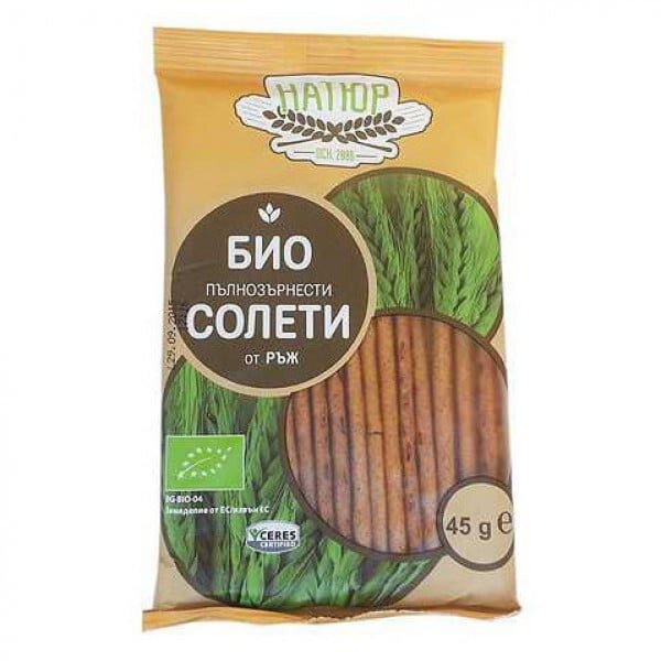 Солети NATUR пълнозърнести от ръж.