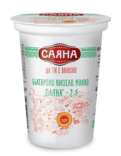 Кисело мляко САЯНА 2% по БДС