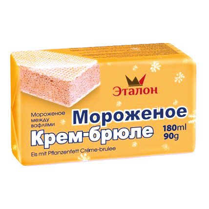 Сладолед ЕТАЛОН крем Брюле с вафли