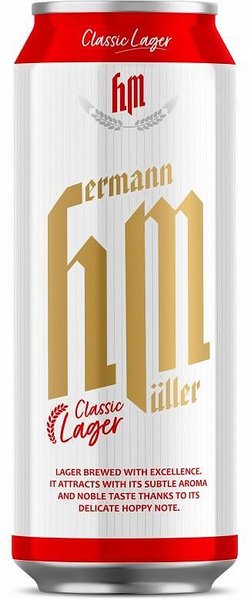 Бира HERMANN MUELLER Classic Lager 4% алк.