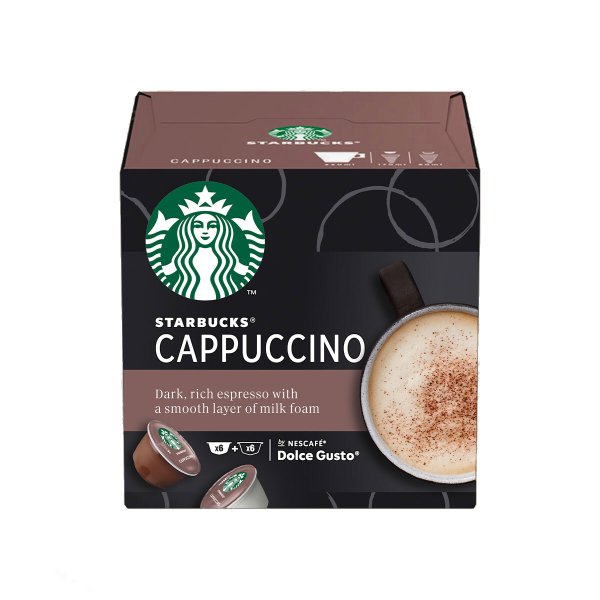 STARBUCKS Cappuccino кафе капсули DOLCE GUSTO /6 напитки