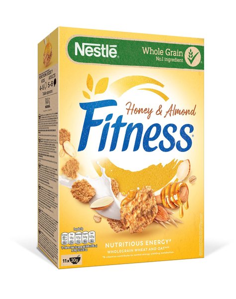 Зърнена закуска NESTLÉ® FITNESS® Мед и бадеми