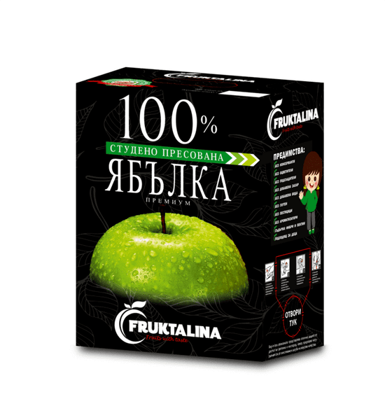 Сок FRUKTALINA Ябълка 100% студено пресована