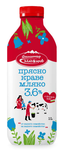 Прясно мляко МАДЖАРОВ 3.6%