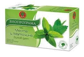 Чай БИОПРОГРАМА мента и маточина,