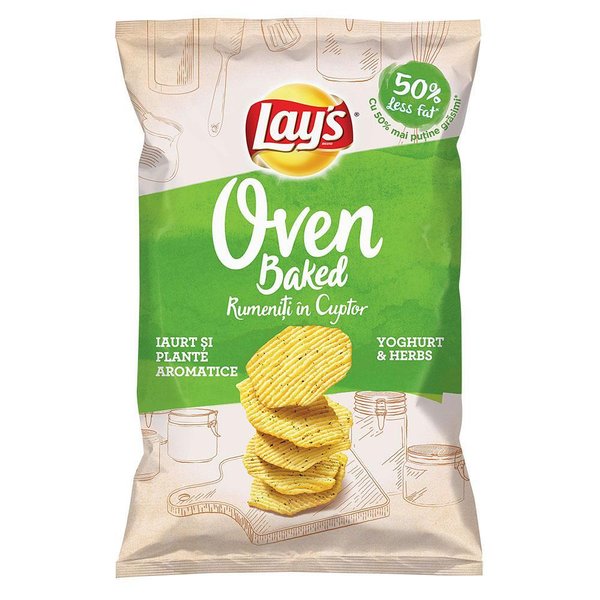 Чипс LAY'S печен с аромат на йогурт и билки