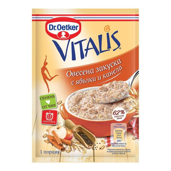Овесена закуска DR OETKER Vitalis ябълка и канела
