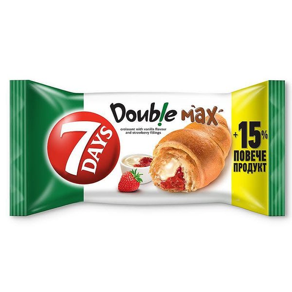 Кроасан 7DAYS Double ванилия&ягода