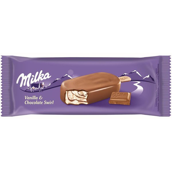 Сладолед MILKA ванилия и шоколад