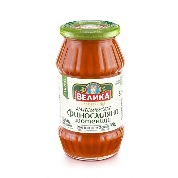 Лютеница ВЕЛИКА Златна серия класическа финосмляна