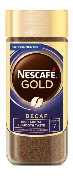 Разтворимо кафе NESCAFÉ® GOLD Безкофеиново Стъклен буркан,