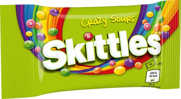 Бонбони SKITLLES Crazy sours