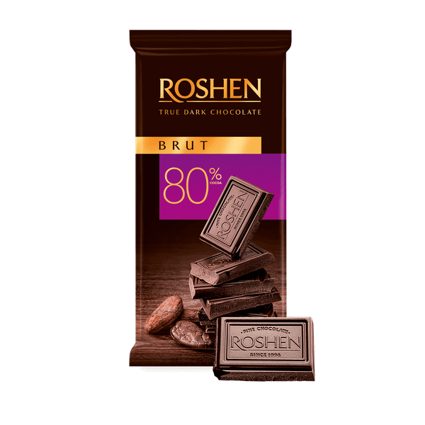 Шоколад ROSHEN Brut натурален 80%