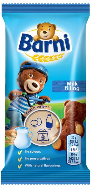 Кексче BARNI с млечен крем