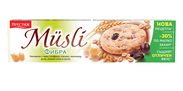 Бисквити ПРЕСТИЖ MUSLI Fibra