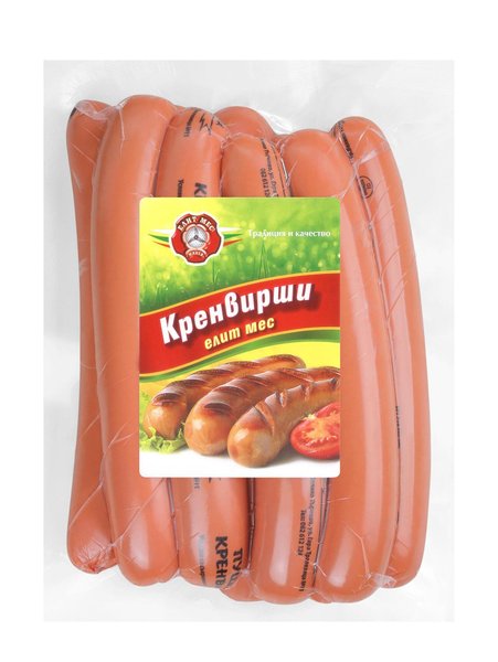 Кренвирши ЕЛИТ МЕС пушени вак.