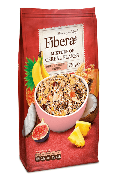 Зърнена смес FIBERA сушени плодове,