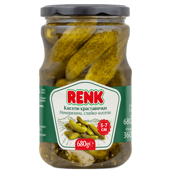 Краставички RENK мариновани, 5-7см,