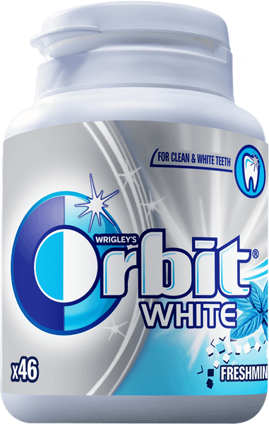 Дъвки ORBIT white freshmint bottle