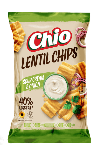 Чипс CHIO от леща, сметана и лук