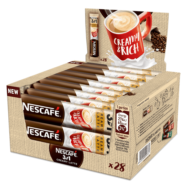 Разтвoримо Кафе NESCAFE 3в1 Creamy Latte